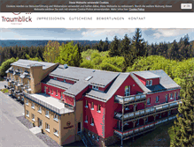 Tablet Screenshot of pension-traumblick.de